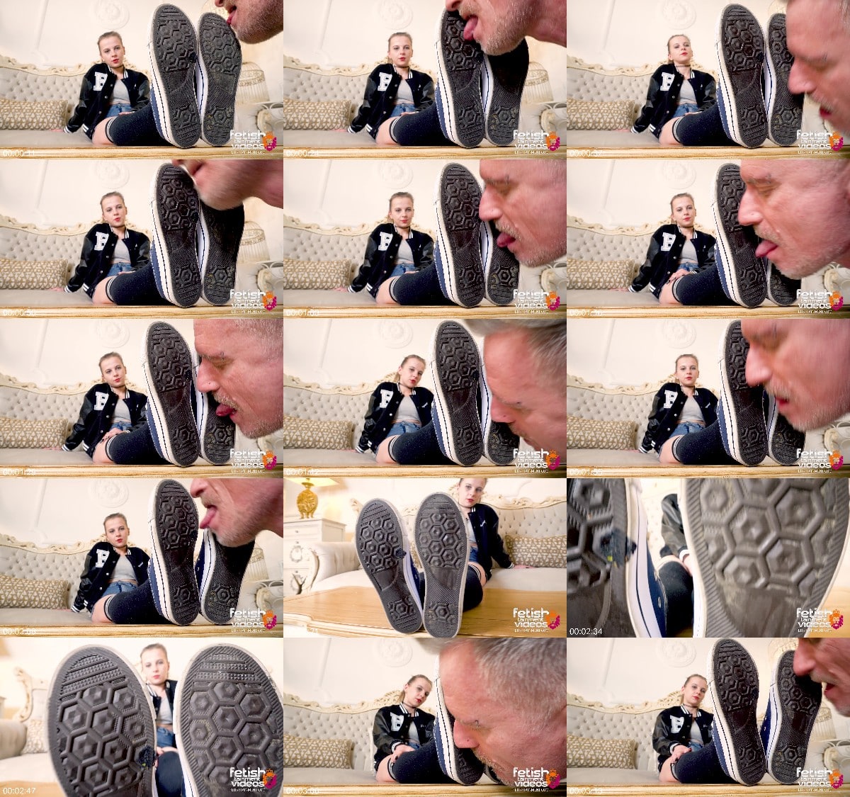 I Get My Converse Sneakers Licked Clean Shoe Worship With 19 Yo Miss Kinga 4K Uhd Mp4 6