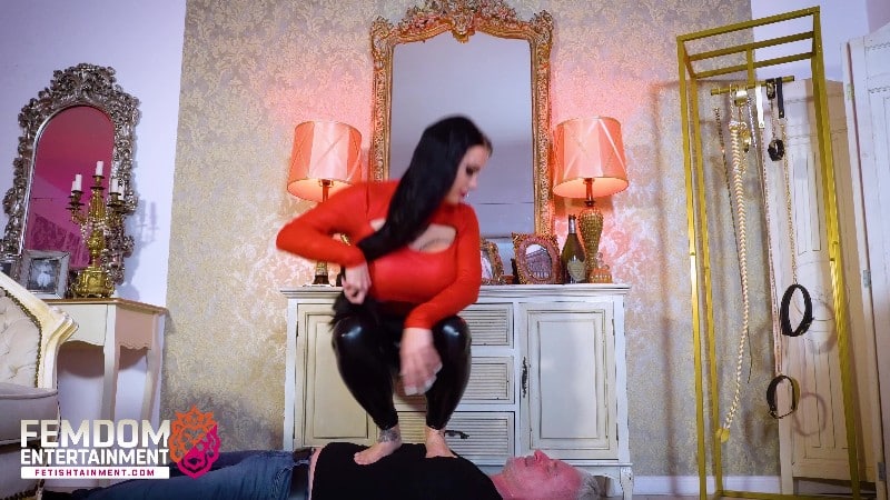 I Spit On Him And Trample Him For My Pleasure Trampling Spitting With Lady Alessa Milano 4K Uhd Mp4 1