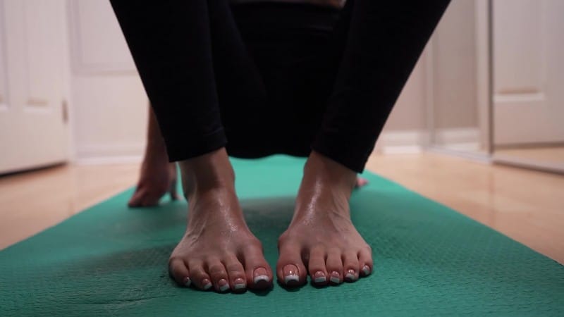Imilia Audley Sweaty Workout Feet 3