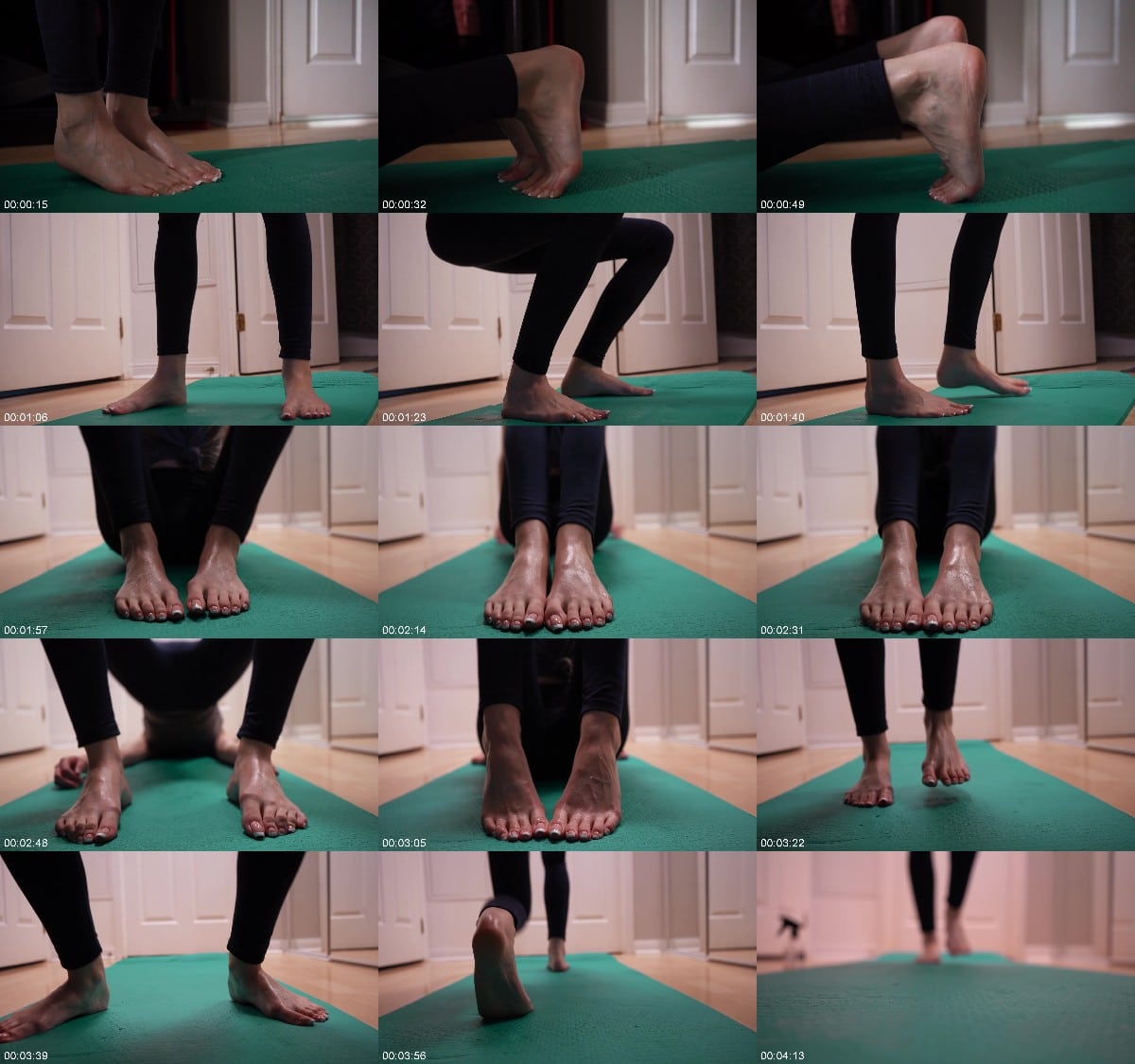 Imilia Audley Sweaty Workout Feet 6