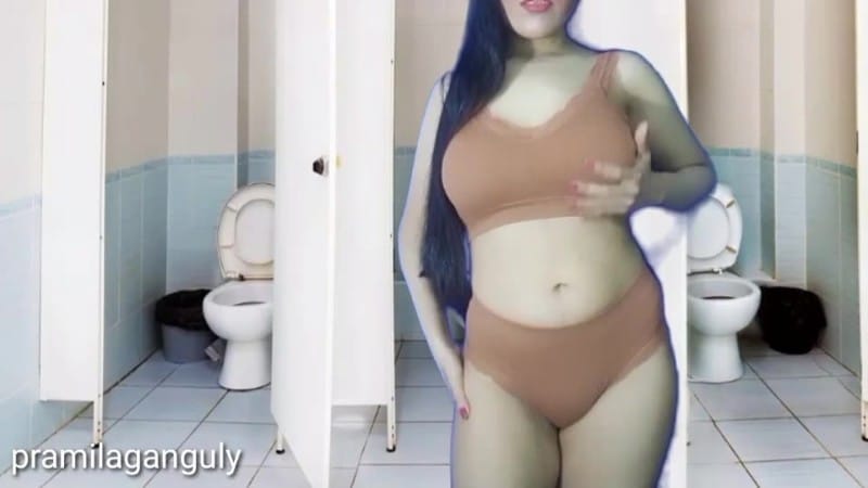 IndianMistressPramilaGanguly - Very Dirty Kinky Humiliating Public Toilet JOI 2