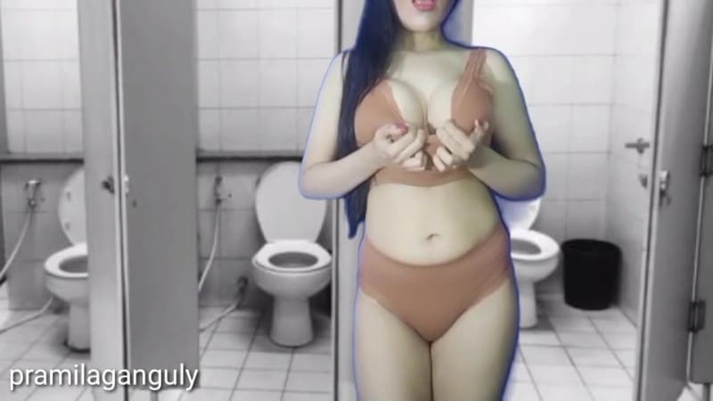 IndianMistressPramilaGanguly - Very Dirty Kinky Humiliating Public Toilet JOI 4