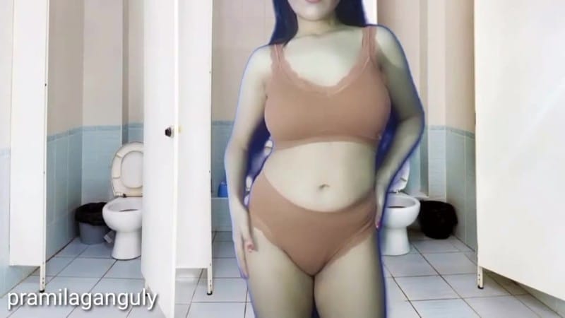 IndianMistressPramilaGanguly - Very Dirty Kinky Humiliating Public Toilet JOI 1