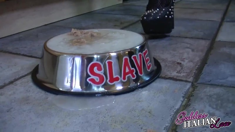 ItalianLace - Domme Feeds You Dog Slop 4