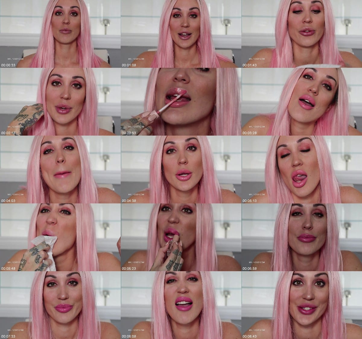 Lindsey Leigh - Lindsey Shows Off New Lipsticks 6