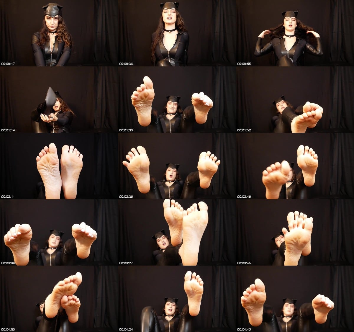 LittleBunnyB - Catwoman Uses Her Feet to Help You Cum 6