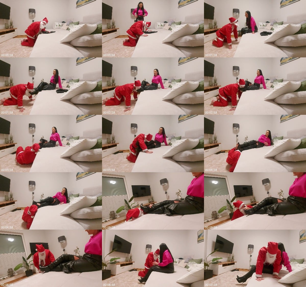 MISTRESS LUCIANA - Putting Santa Claus over his knee 6