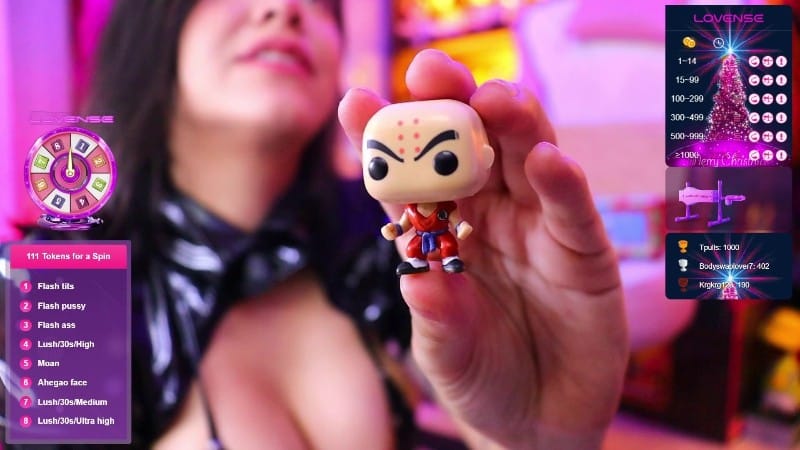 ManyVids gundamchick My Dragon Ball Advent Callendar Unboxing with Lovense Levels 15
