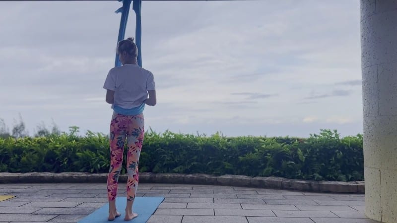 MissDaisyDiamond My 1st Hammock YOGA lesson SFW 5