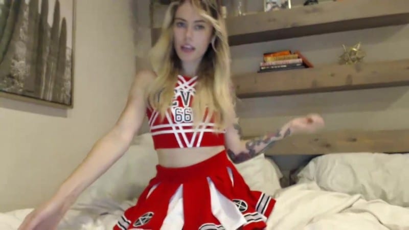 MissIvyDoll - Live Cheerleader Tease 2
