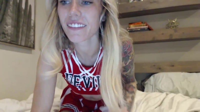 MissIvyDoll - Live Cheerleader Tease 3