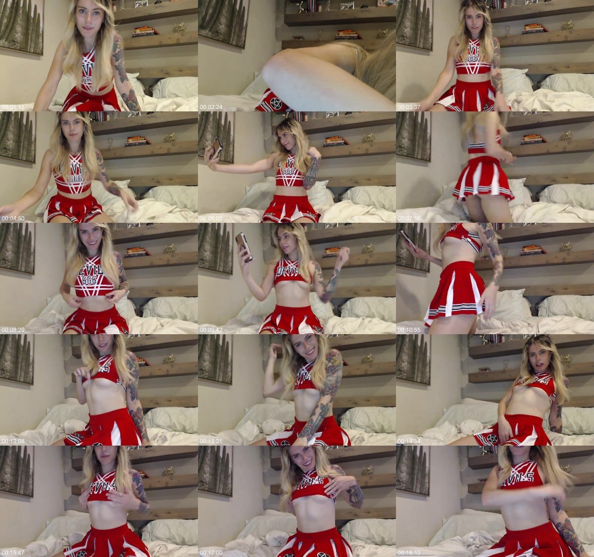 MissIvyDoll - Live Cheerleader Tease 6