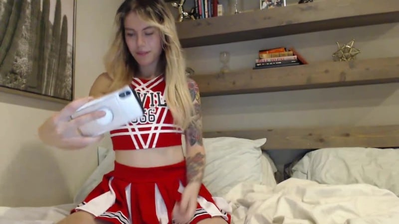 MissIvyDoll - Live Cheerleader Tease 1