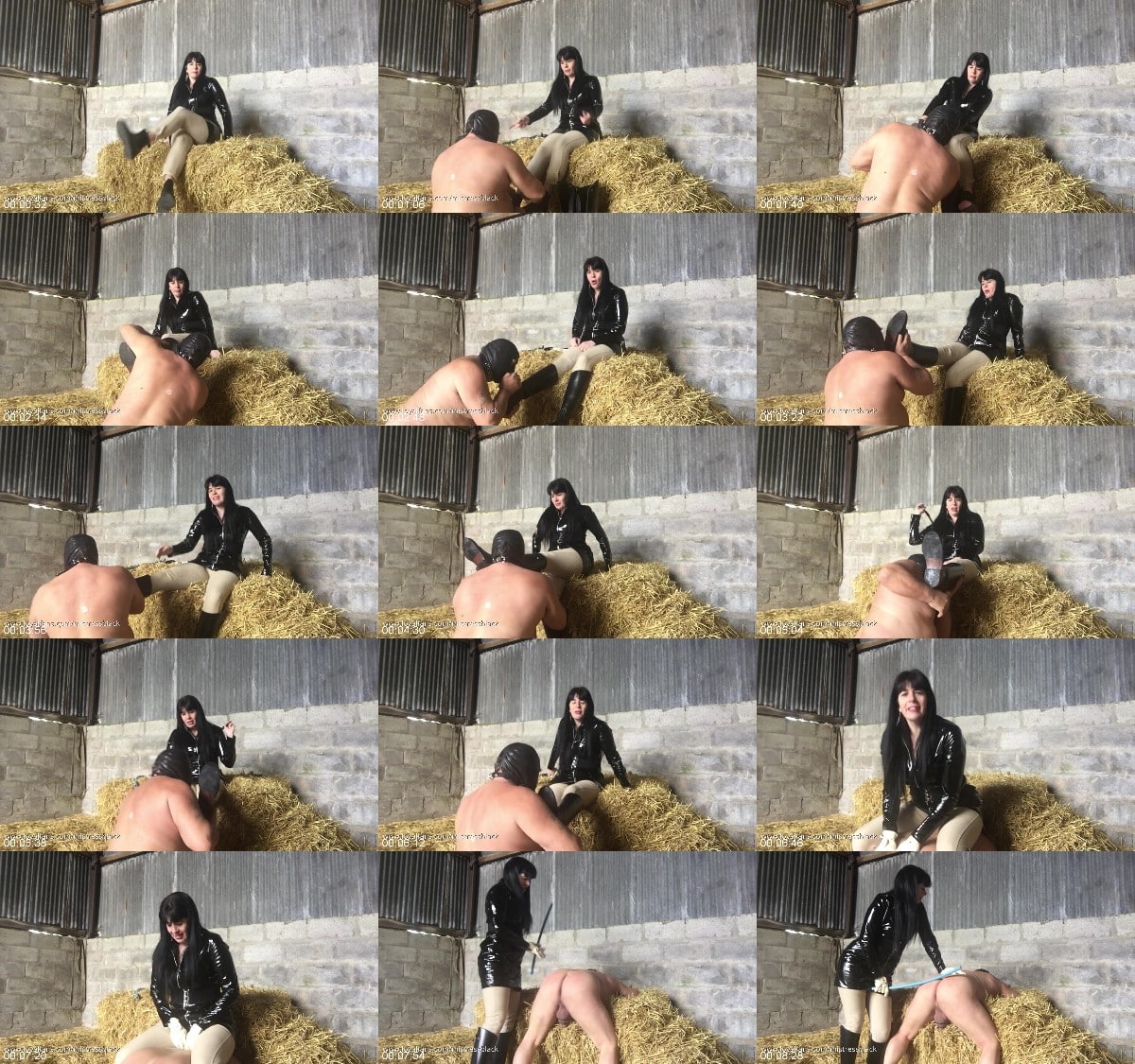 Mistress Black 69 - Riding Boot Worship And CP In The Straw Barn 6