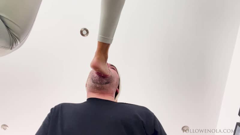 Mistress Enola Fetish - Tag Team Foot Gagging Mistress Enola We Shared His Gag Reflex Like He Was Nothing Extreme Deep Feet 5