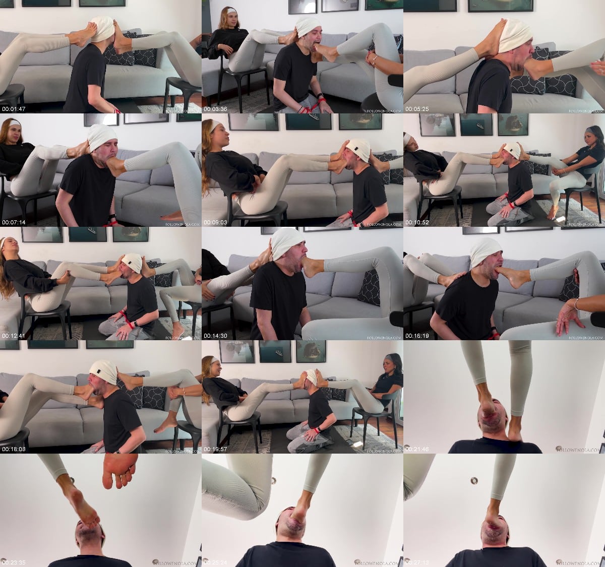 Mistress Enola Fetish - Tag Team Foot Gagging Mistress Enola We Shared His Gag Reflex Like He Was Nothing Extreme Deep Feet 6