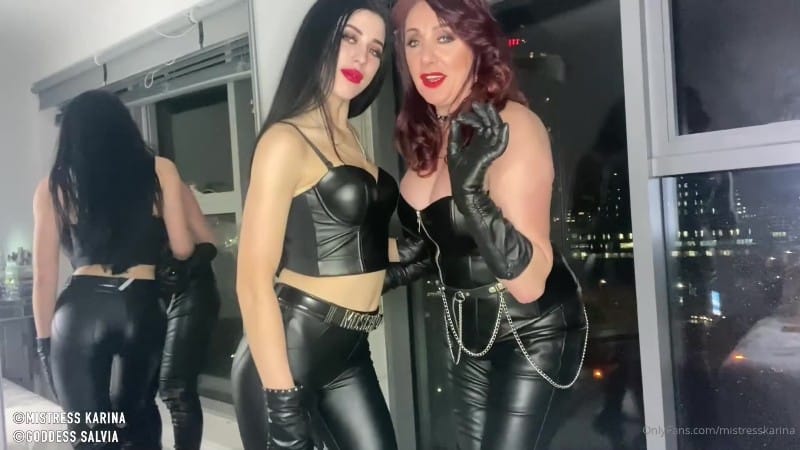 Mistress Karina - Full 10 Min Leather Goddesses Poppers Int ox 5
