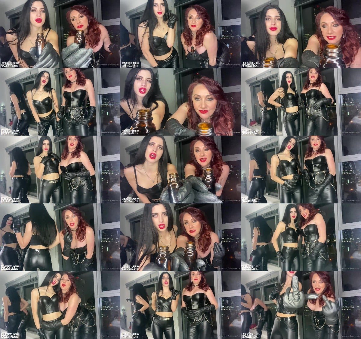 Mistress Karina - Full 10 Min Leather Goddesses Poppers Int ox 6