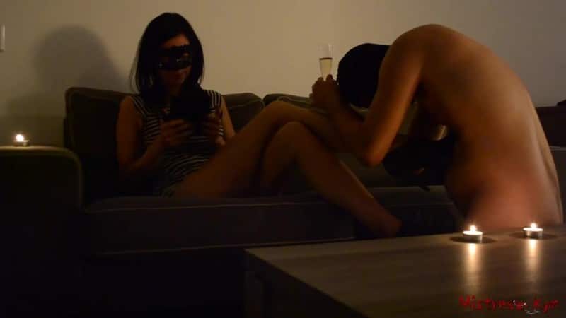 Mistress Kym - Candlelight Wine And Servitude 5