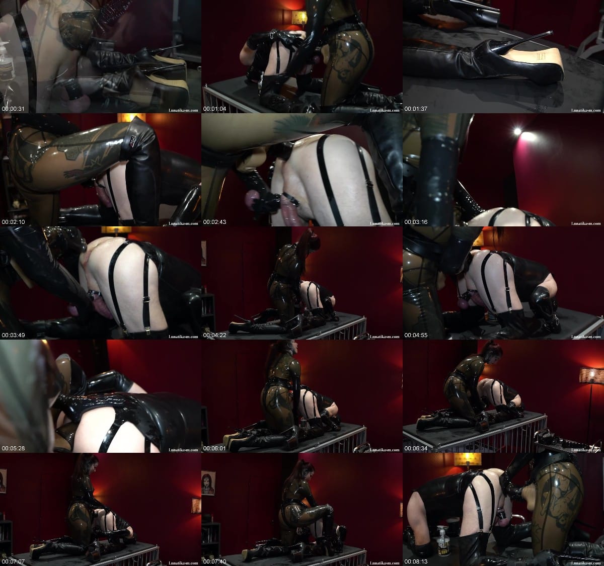 Mistress Lunatika - Lunatikasm - Big Dildo Pegging In Latex 6