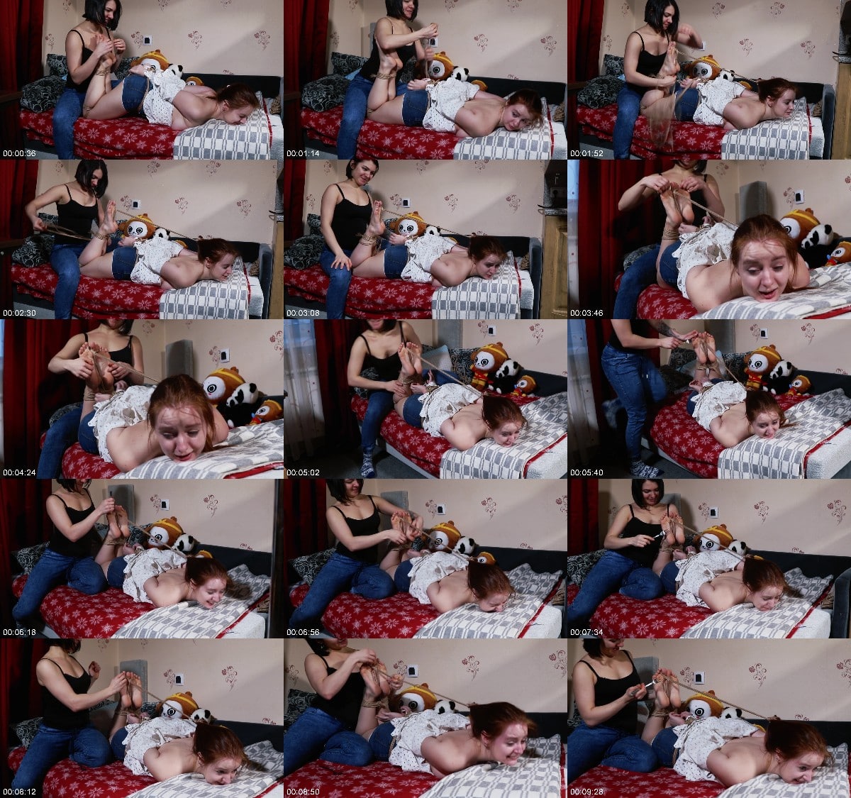 Russian girls fetish First tickling for Ann in a hogtie 6