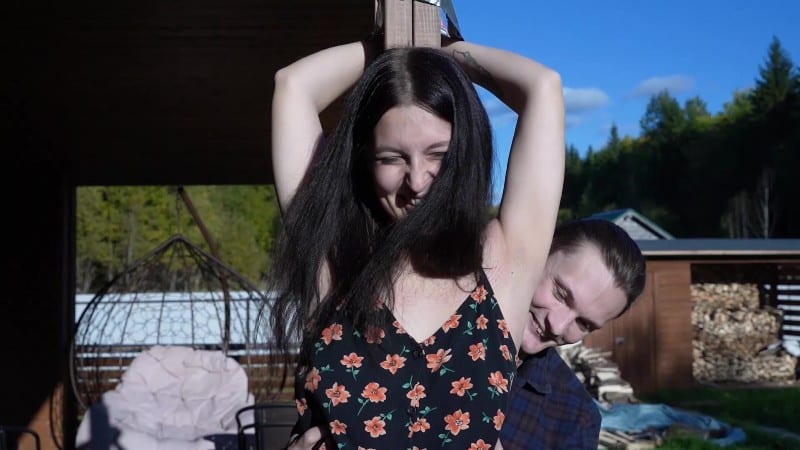 Russian girls fetish HER ARROGANCE IS STRIPPED AWAY OUTDOOR TICKLING REVENGE 4