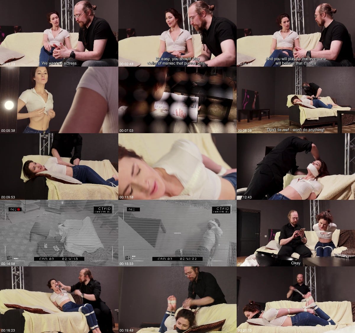 Russian girls fetish Harsh bondage and hogtie on set 6