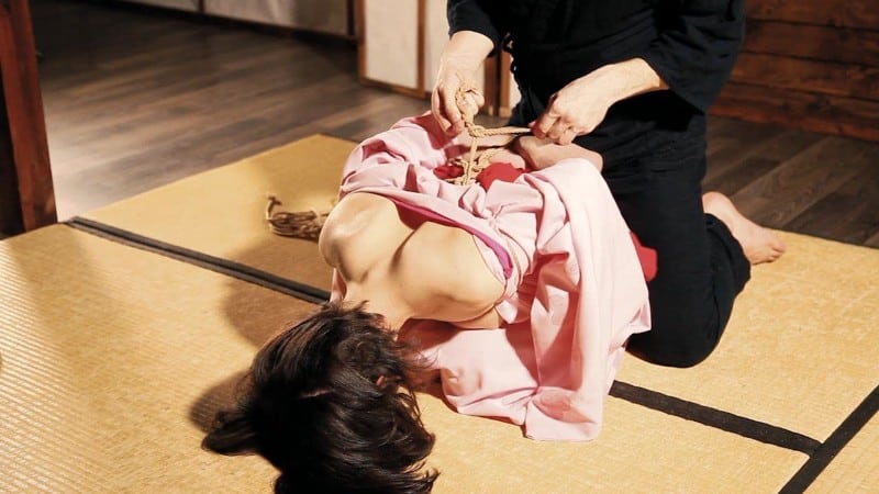 Russian girls fetish Kimono in ropes 1