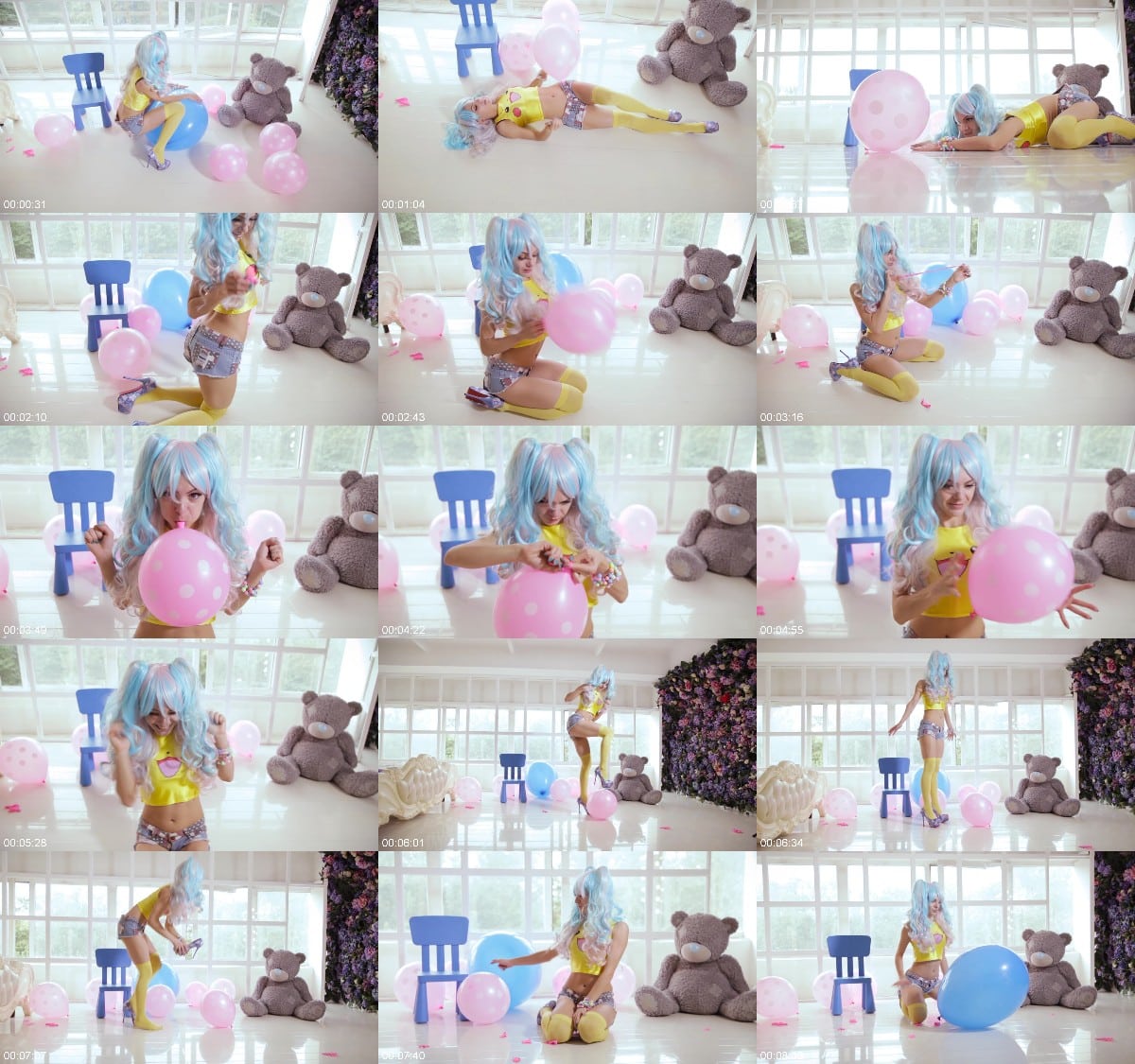 Russian girls fetish Pikachu and balloons 6