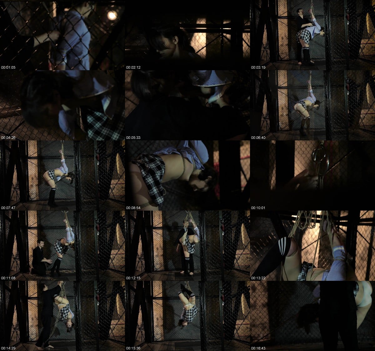 Russian girls fetish Strappado-suspension-in-the-cage 6