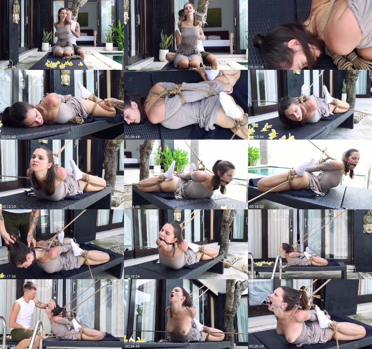Russian girls fetish Ultra arched bondage toy 6