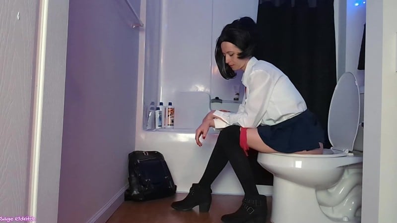 Sage Eldritch - Momo Yaoyorozu Peeing [Voyeur 4