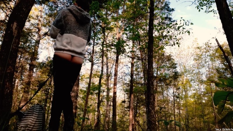 Sage Eldritch - Outdoors Buttcrack Taking Down the Hammock 5