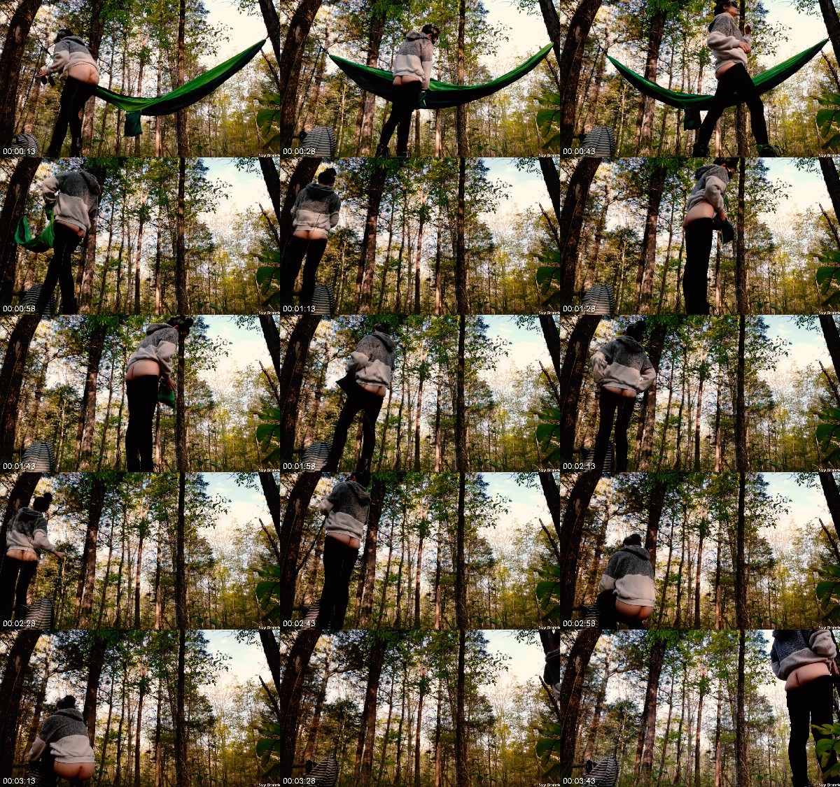 Sage Eldritch - Outdoors Buttcrack Taking Down the Hammock 6