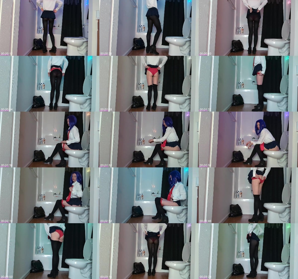 Sage Eldritch - School Girl Raven Peeing 6