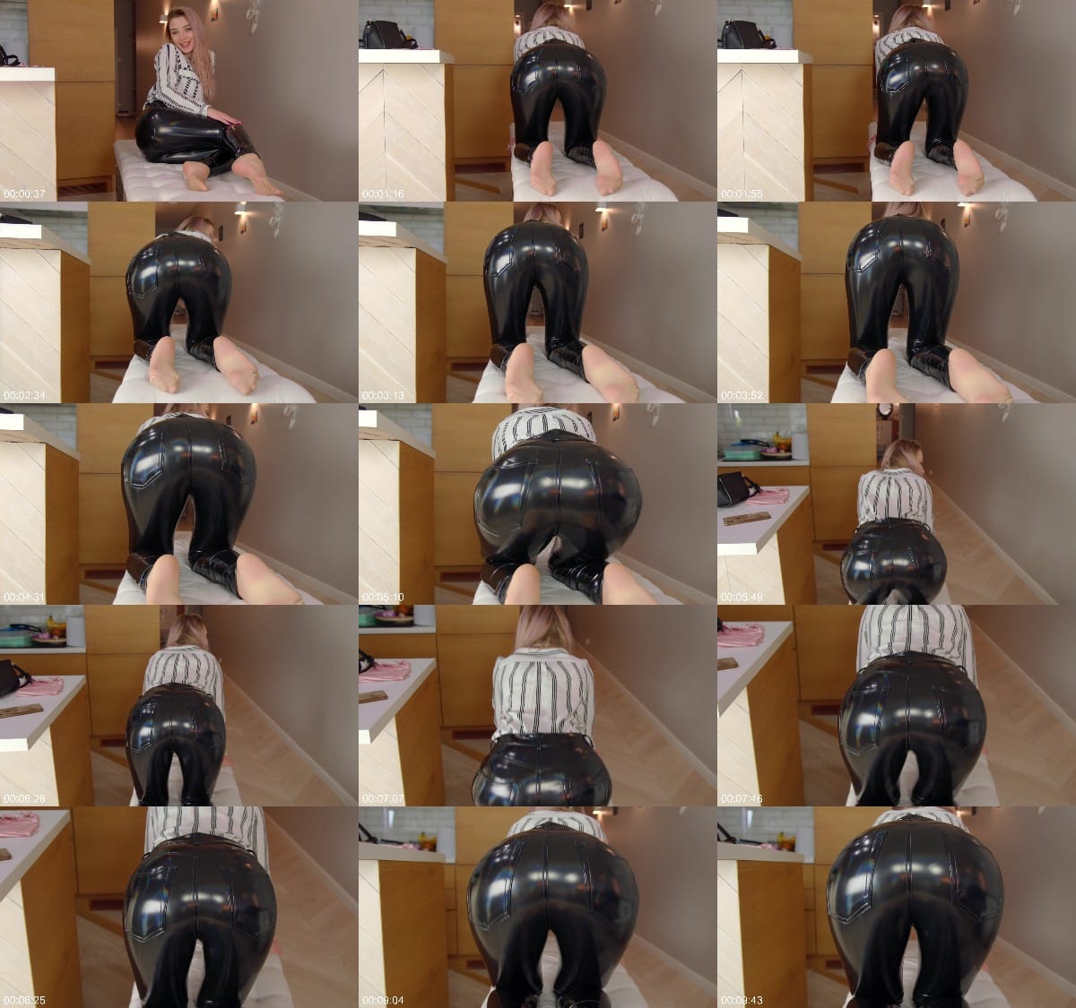 Shiny Leggings On Helena Ass Uhd 3840X2160 4K 6
