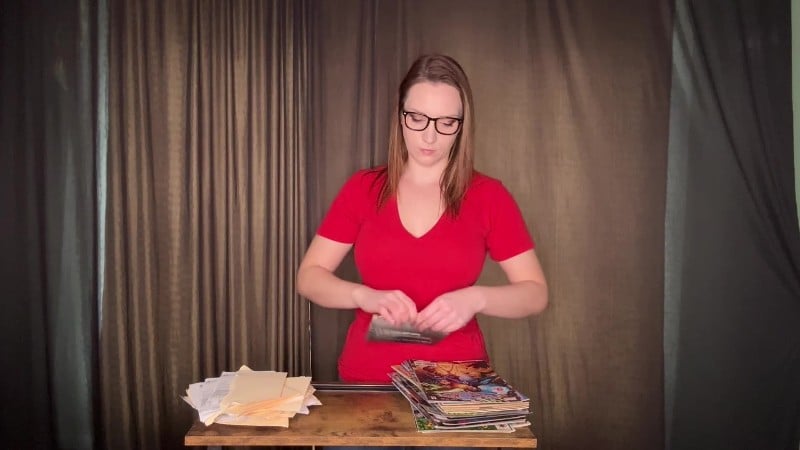 SneezeGoddess - Shredding Documents and Comic Books by Hand 2