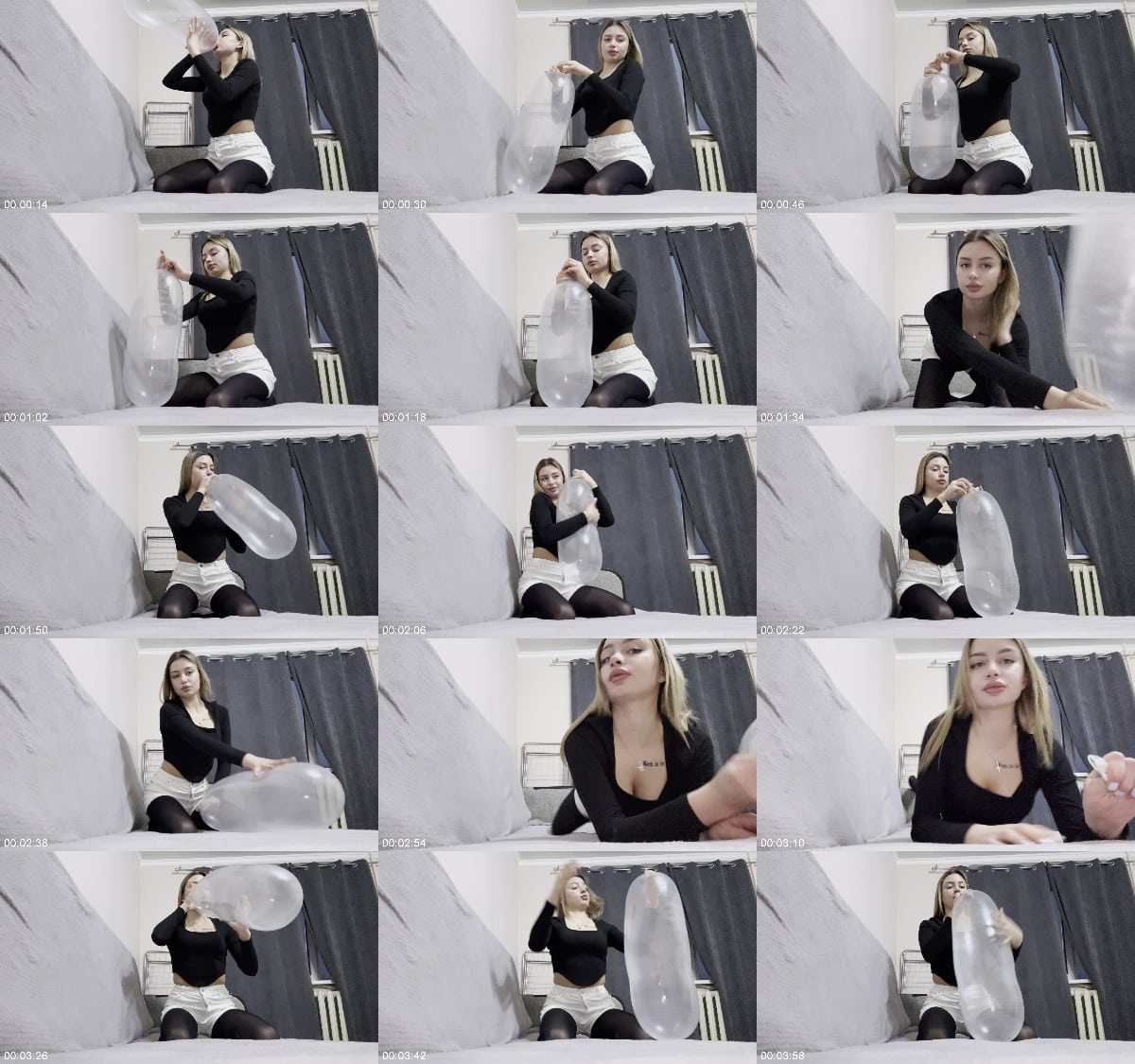 Xia Condom Popping Challenge 6