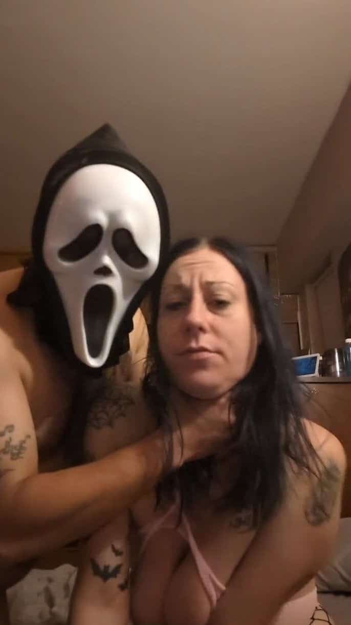 Big Titty Submissive Slut Fucked Rough In Scream Mask 5