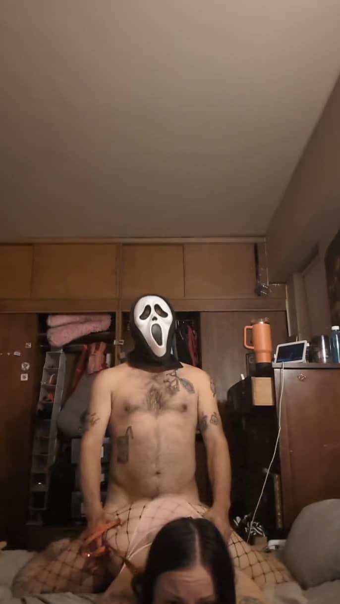Big Titty Submissive Slut Fucked Rough In Scream Mask 1
