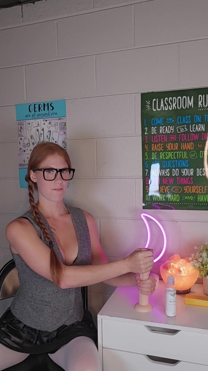Gingerasmr - Teacher Shows You How The Male Body Works With A 10 Inch Dildo 4