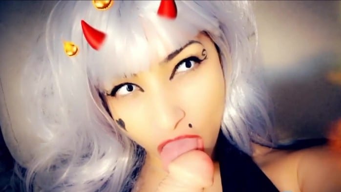 Halloween Blowjob Hot Latina 1
