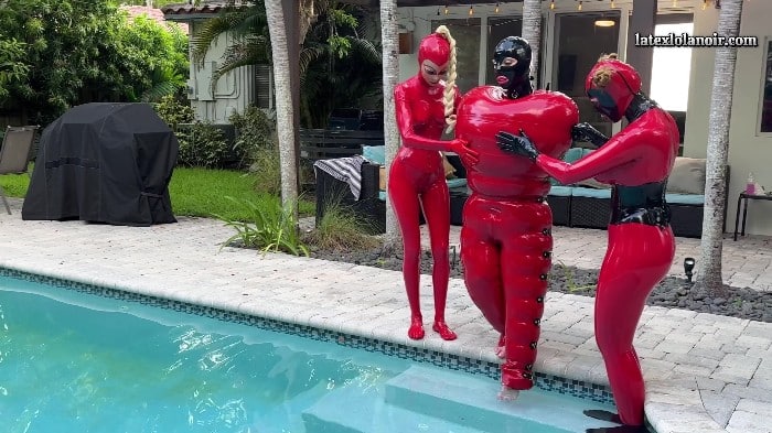 Lola Noir - Heavy Rubber Bondage In Florida - Part 2 3