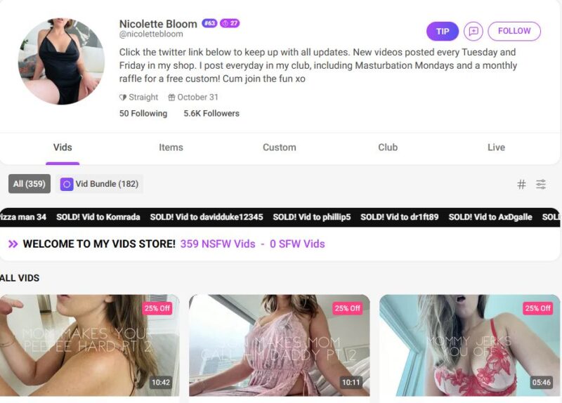 Nicolette Bloom Leaks Manyvids Siterip tezfiles [159 VIDEO / 217 GB] 1