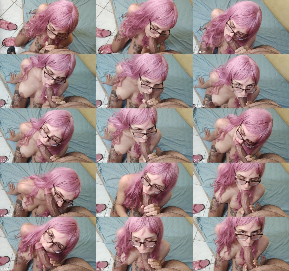 shameless couple Pinkhair Girl knows how to do a BJ 6
