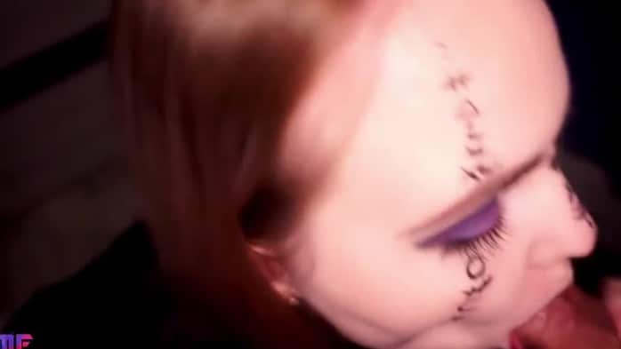 Sloppy Blowjob From Stepsister On Halloween 4