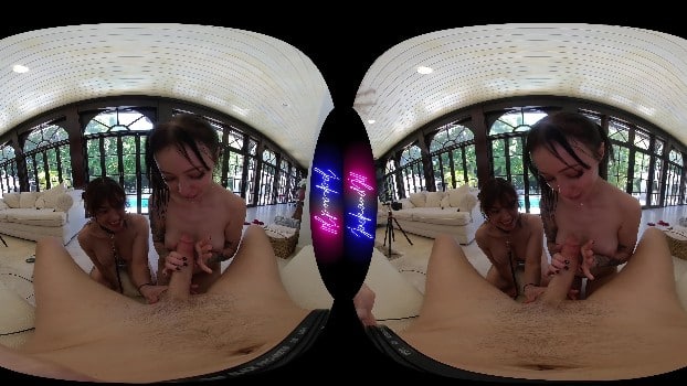 Threesome - October 25, 2025 Jackandjillvr - 2025.04.29 - Vanandjuani, Lilly Luna - Vanandjuani's First Threesome - 8k 1