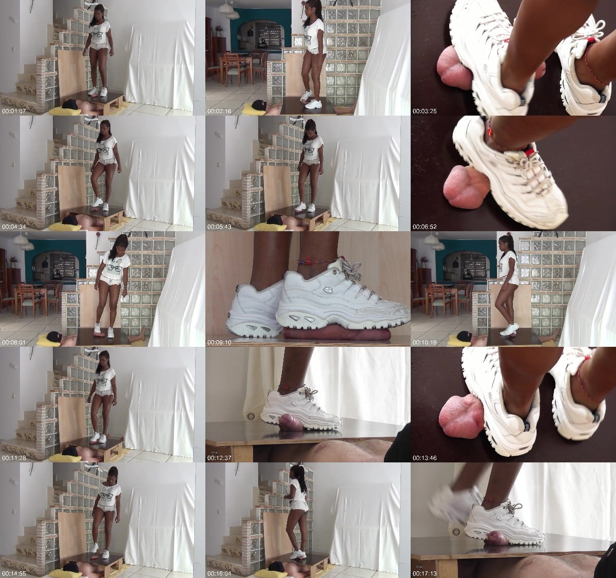 Aballs And Cock Crushing Sexbomb - CBTrample - Brutal Trampling And Ballbusting On The Cockbox By Carolina Escobal In White Sneakers 2 6