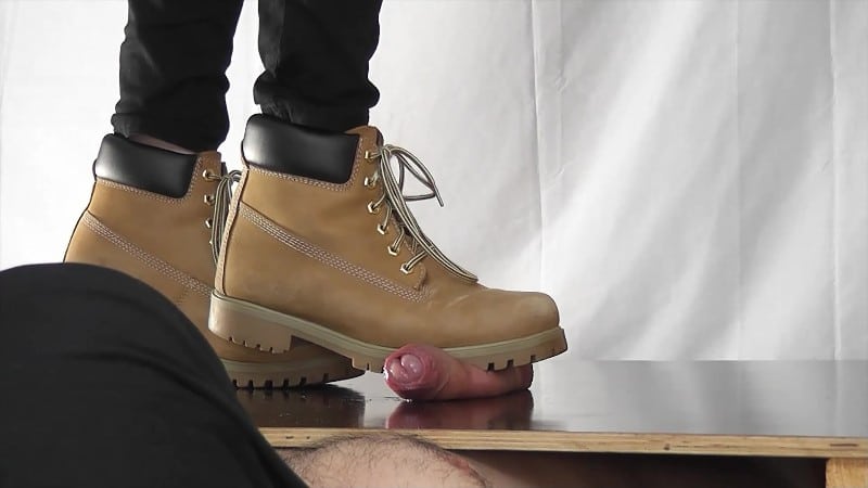 Aballs And Cock Crushing Sexbomb - CBTrample - Rider Alina Tramples Deep Footprints Into Her Slaves Cock And Balls With Her Timberlands 3
