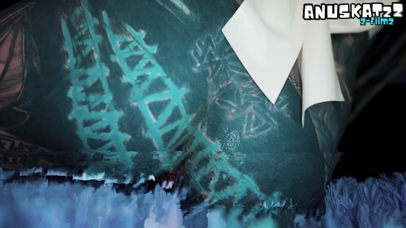 Anuskatzz - Anal masturbation und squirt - Tattoo Madchen in latex 3